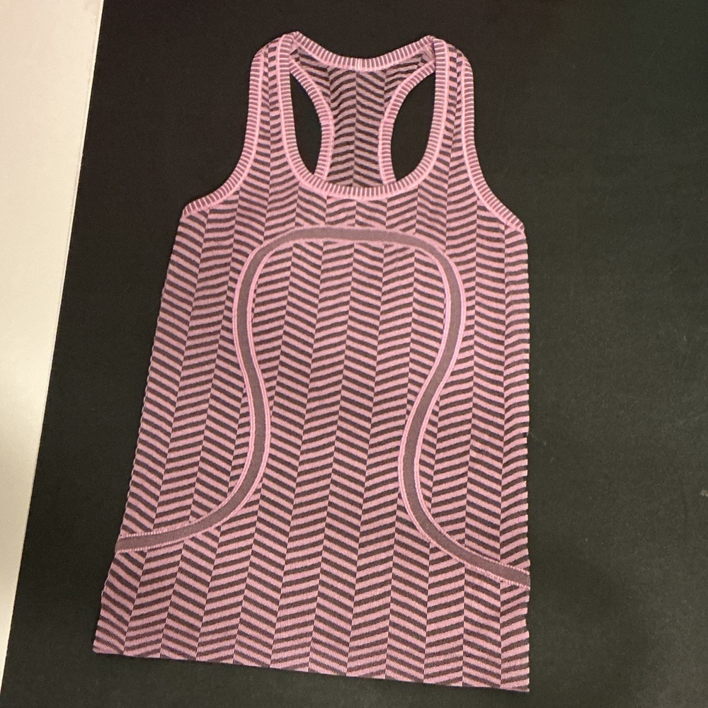 Lululemon Pink Patterned Women's Tank Top